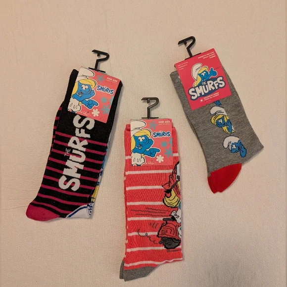 Smurf Socks Set New - Picture 4 of 6
